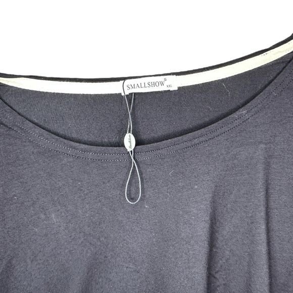 Smallshow Women's Maternity Short Sleeve Nursing Top Black Size XXL - Picture 6 of 6